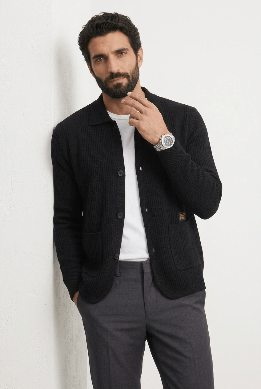 Cardigan Turim em Tricot