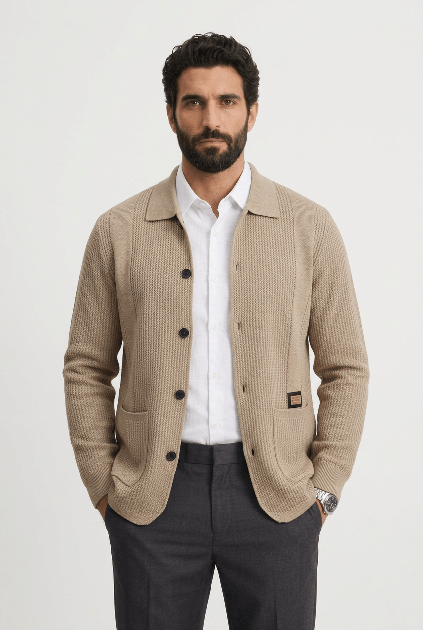 Cardigan Turim em Tricot